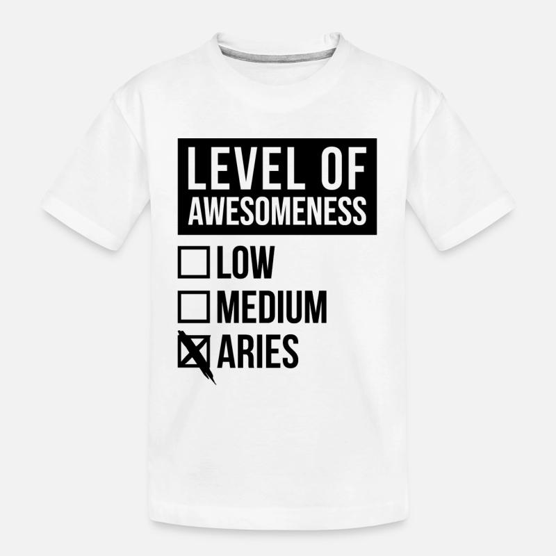 Widder - Kinder Premium Bio T-Shirt - Weiß