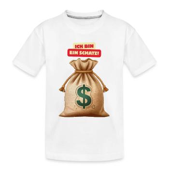 I'm a sweetheart moneybag - Kids' Premium Organic T-Shirt - white - Front