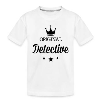 Original drei Sterne Deluxe Detektiv - Kinder Premium Bio T-Shirt - Weiß - Vorne