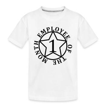 Employé du mois - T-shirt bio Premium Enfant - blanc - Devant