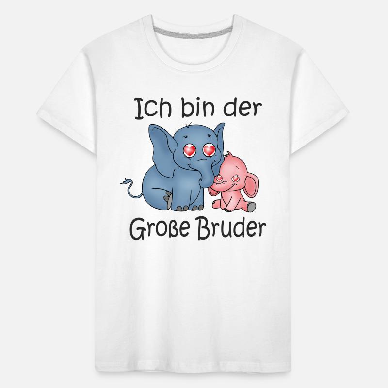 Ich Bin Der Große Bruder Kinder Premium Bio T-Shirt