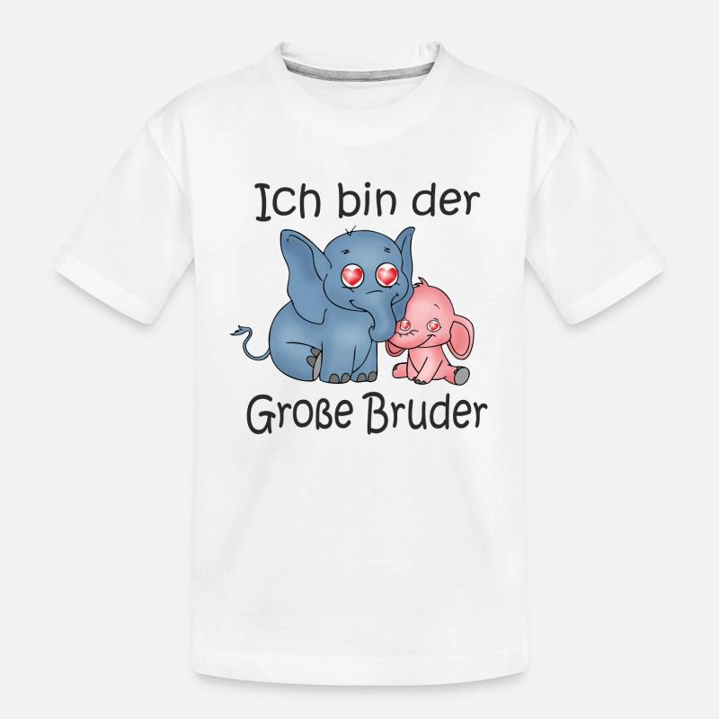 Ich Bin Der Große Bruder - Kinder Premium Bio T-Shirt - Weiß