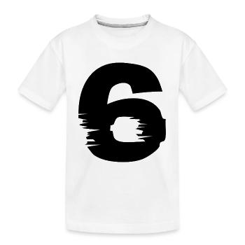 6 Nombre - T-shirt bio Premium Enfant - blanc - Devant