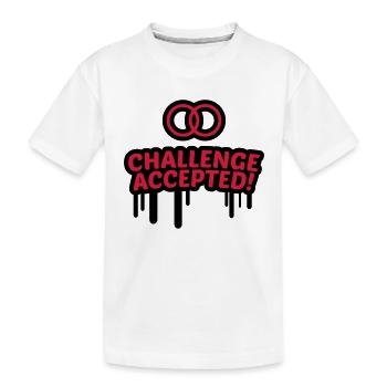 Mariage défi accepté 2C - T-shirt bio Premium Enfant - blanc - Devant