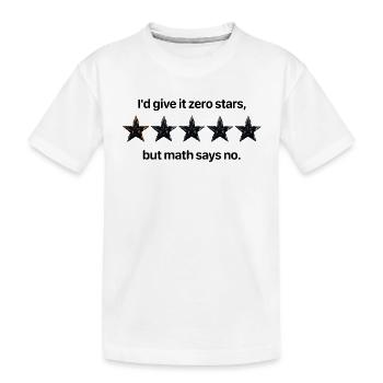 Zero Stars Math Comedy - Kinder Premium Bio T-Shirt - Weiß - Vorne
