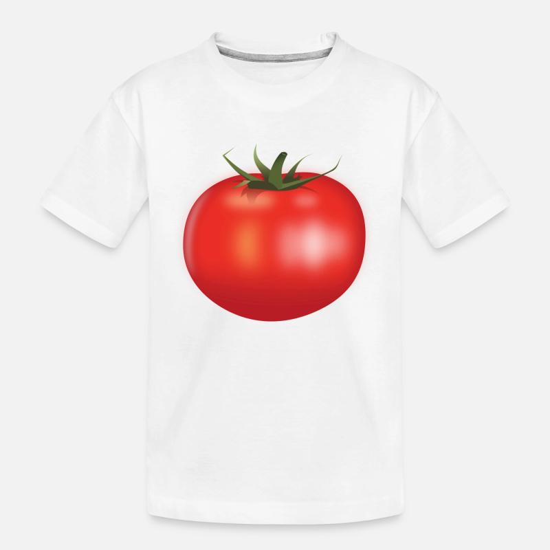 Tomate - Kinder Premium Bio T-Shirt - Weiß