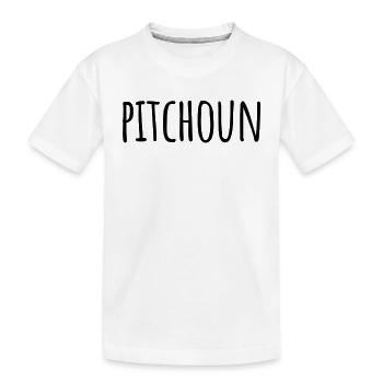 Pitchoun petit enfant expression occitan - T-shirt bio Premium Enfant - blanc - Devant