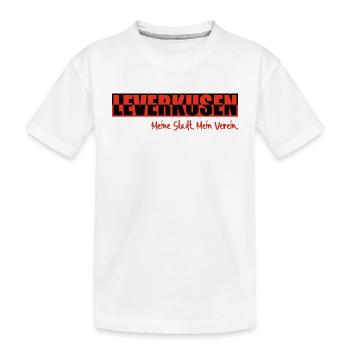Leverkusen - Meine Stadt - Mein Verein - Fußball - Kinder Premium Bio T-Shirt - Weiß - Vorne