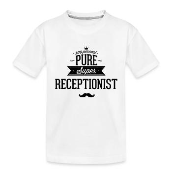 100 percent pure super Portier - T-shirt bio Premium Enfant - blanc - Devant