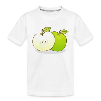 Äpfel - Kinder Premium Bio T-Shirt - Weiß - Vorne