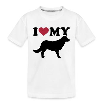 Flat Coated Retriever - Kids' Premium Organic T-Shirt - white - Front
