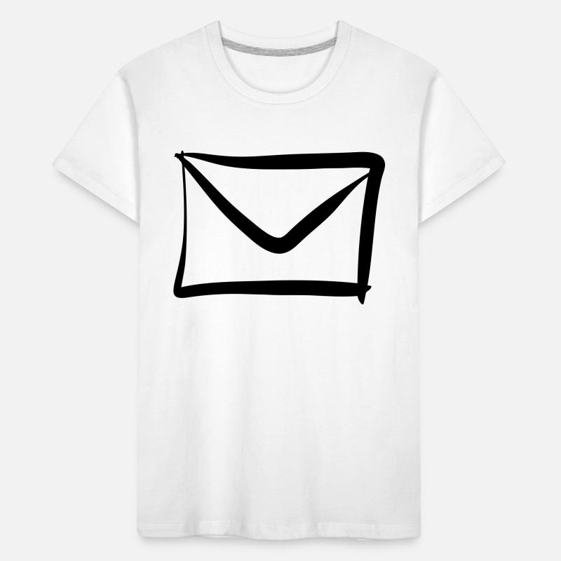 Brief / Briefumschlag Symbol. Post / E-Mail. Kinder Premium Bio T-Shirt