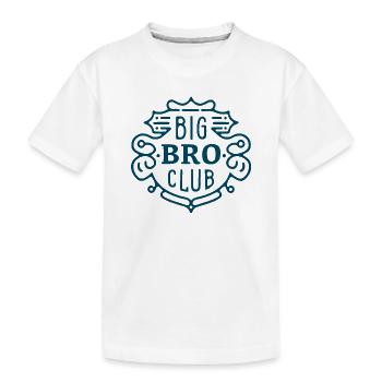 Big bro club grand frère - T-shirt bio Premium Enfant - blanc - Devant