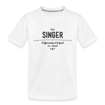 Bester Sänger - Handwerkskunst vom Feinsten - Kinder Premium Bio T-Shirt - Weiß - Vorne
