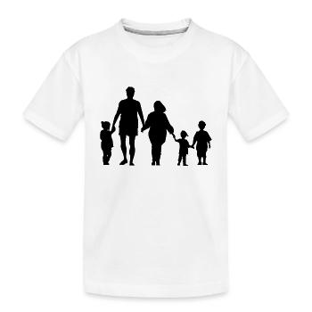 Familie - Kinder Premium Bio T-Shirt - Weiß - Vorne