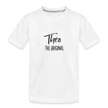 Theo - Kinder Premium Bio T-Shirt - Weiß - Vorne