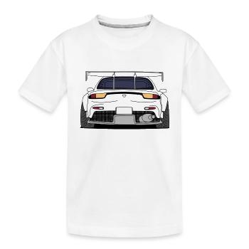 rx7rear white - T-shirt bio Premium Enfant - blanc - Devant