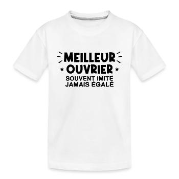 Ouvrier | Je suis le meilleur Ouvrier !! - T-shirt bio Premium Enfant - blanc - Devant