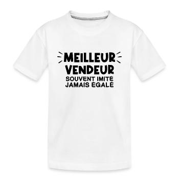 Vendeur | Je suis le meilleur Vendeur - T-shirt bio Premium Enfant - blanc - Devant