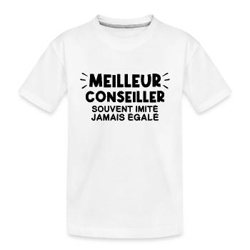 Conseiller | Je suis le meilleur Conseiller. !! - T-shirt bio Premium Enfant - blanc - Devant