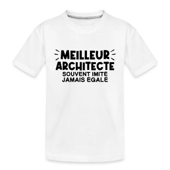 Architecte | Je suis le meilleur Architecte - T-shirt bio Premium Enfant - blanc - Devant
