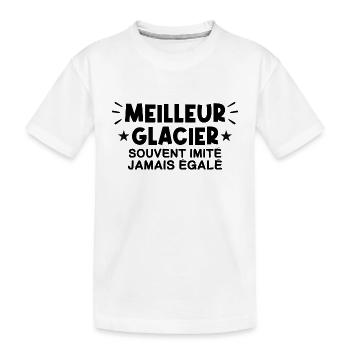 Glacier | Meilleur Glacier du monde - T-shirt bio Premium Enfant - blanc - Devant