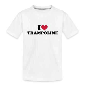 I love Trampoline - T-shirt bio Premium Enfant - blanc - Devant