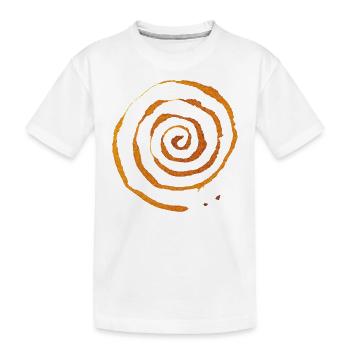 Spirale - Kinder Premium Bio T-Shirt - Weiß - Vorne