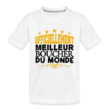 Boucher | le Meilleur Boucher cadeau boucher - T-shirt bio Premium Enfant - blanc - Devant