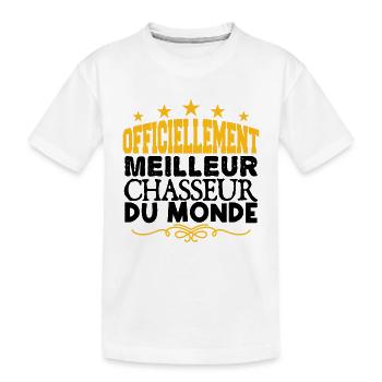 Chasseur | le Meilleur Chasseur cadeau Chasseur - T-shirt bio Premium Enfant - blanc - Devant