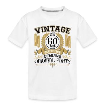 Jahrgang 60 Jahre - Geburtstagsgeschenk 60 Jahre !!! - Kinder Premium Bio T-Shirt - Weiß - Vorne