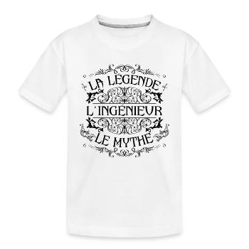 Ingénieur | la légende Ingénieur le mythe - T-shirt bio Premium Enfant - blanc - Devant