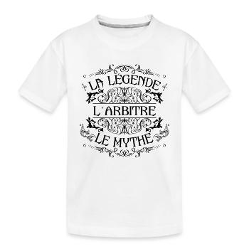 Arbitre | la légende Arbitre le mythe - T-shirt bio Premium Enfant - blanc - Devant