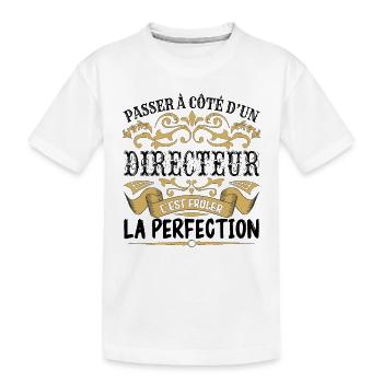 Directeur | le Meilleur cadeau Directeur - T-shirt bio Premium Enfant - blanc - Devant