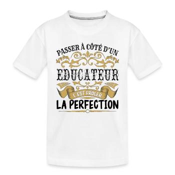 Educateur | le Meilleur cadeau Educateur - T-shirt bio Premium Enfant - blanc - Devant