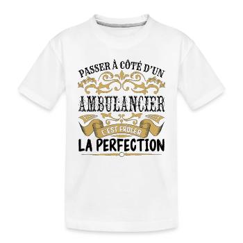 Ambulancier | le Meilleur cadeau Ambulancier - T-shirt bio Premium Enfant - blanc - Devant