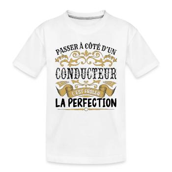 Conducteur | le Meilleur cadeau Conducteur - T-shirt bio Premium Enfant - blanc - Devant