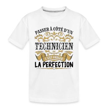Technicien | le Meilleur cadeau Technicien - T-shirt bio Premium Enfant - blanc - Devant