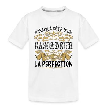 Cascadeur | le Meilleur cadeau Cascadeur - T-shirt bio Premium Enfant - blanc - Devant