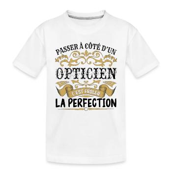 Opticien | le Meilleur cadeau Opticien - T-shirt bio Premium Enfant - blanc - Devant