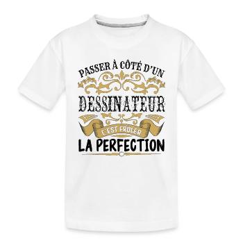 Dessinateur | le Meilleur cadeau Dessinateur - T-shirt bio Premium Enfant - blanc - Devant