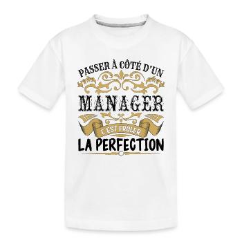 Manager | le Meilleur cadeau Manager - T-shirt bio Premium Enfant - blanc - Devant