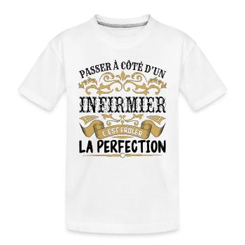 Infirmier | le Meilleur cadeau Infirmier - T-shirt bio Premium Enfant - blanc - Devant