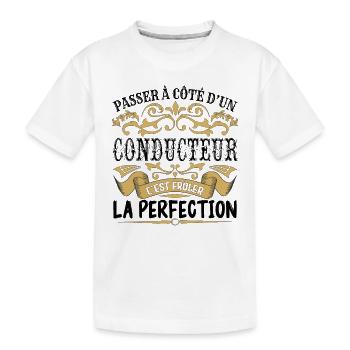 Conducteur | le Meilleur cadeau Conducteur - T-shirt bio Premium Enfant - blanc - Devant