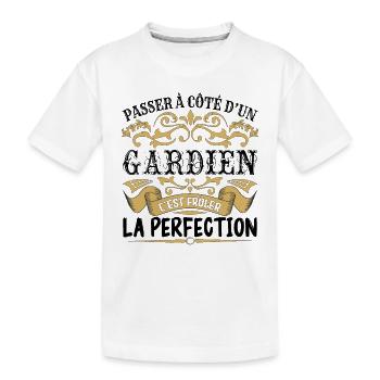 Gardien | le Meilleur cadeau Gardien - T-shirt bio Premium Enfant - blanc - Devant
