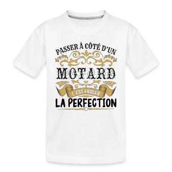 Motard | le Meilleur cadeau Motard - T-shirt bio Premium Enfant - blanc - Devant