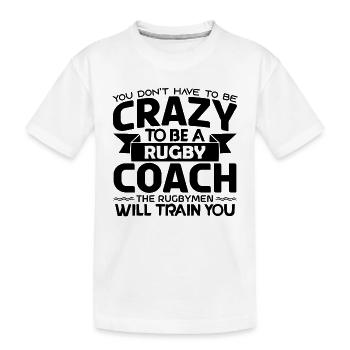 Coach Rugby | Cadeau coach Rugby Le Meilleur coach - T-shirt bio Premium Enfant - blanc - Devant