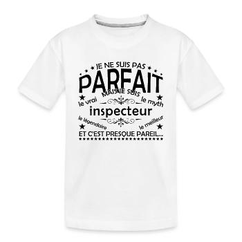 Inspector Gift Inspector The Real Inspector - Kids' Premium Organic T-Shirt - white - Front