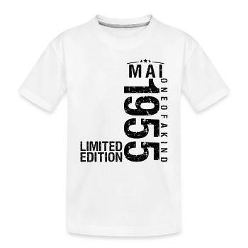 Anniversaire Mai 1955 Mai né en Mai - T-shirt bio Premium Enfant - blanc - Devant