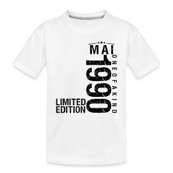 Anniversaire Mai 1990 Mai né en Mai - T-shirt bio Premium Enfant - blanc - Devant